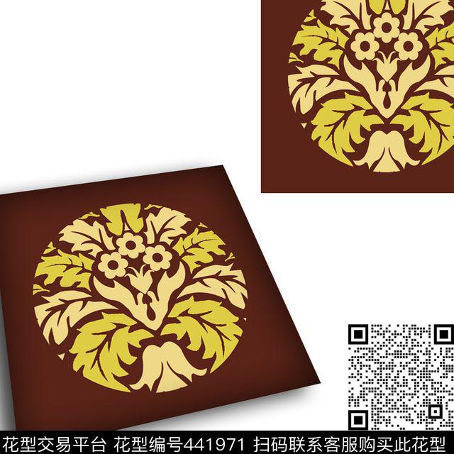 花卉图案rug被单图案数码印花华亿平台下载（图片编号: 441971） - 瓦栏（Walan）