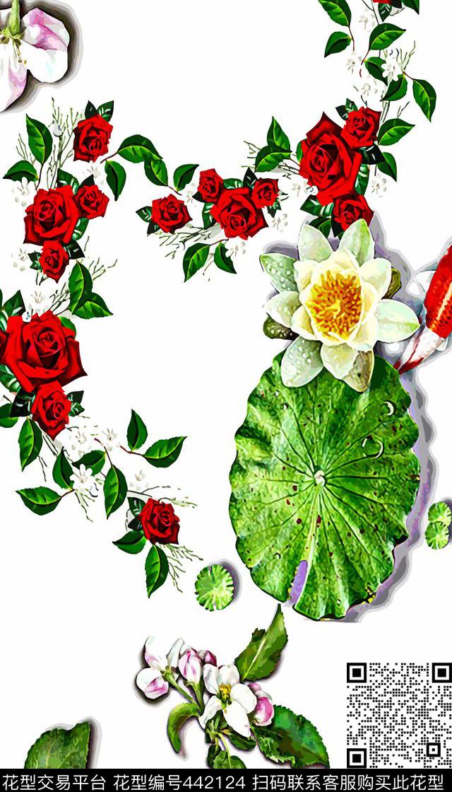 服装花卉时尚数码印花华亿平台下载（图片编号: 442124） - 瓦栏（Walan）