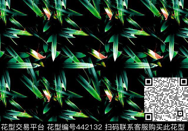 欧美花卉电光数码印花华亿平台下载（图片编号: 442132） - 瓦栏（Walan）