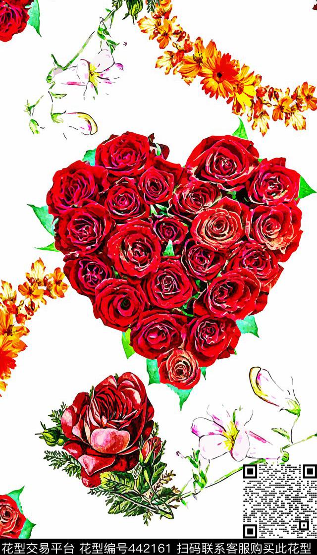 服装花卉时尚数码印花华亿平台下载（图片编号: 442161） - 瓦栏（Walan）