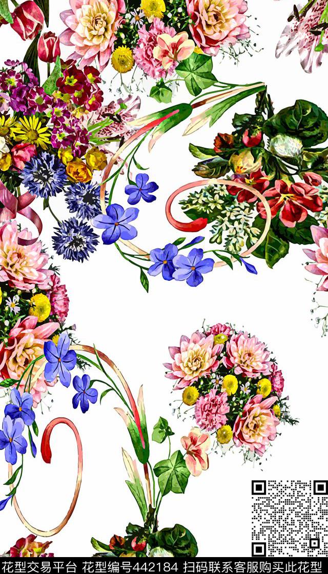服装花卉时尚数码印花华亿平台下载（图片编号: 442184） - 瓦栏（Walan）