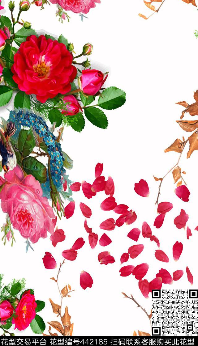 服装花卉时尚数码印花华亿平台下载（图片编号: 442185） - 瓦栏（Walan）