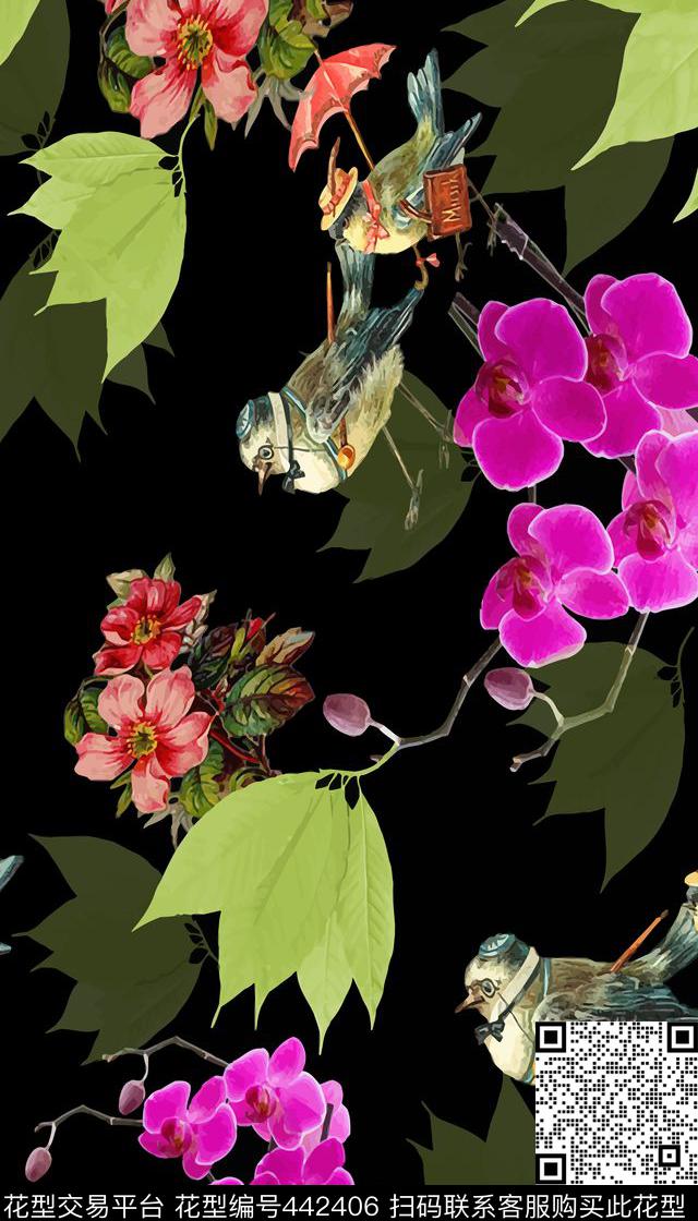 服装花卉时尚数码印花华亿平台下载（图片编号: 442406） - 瓦栏（Walan）
