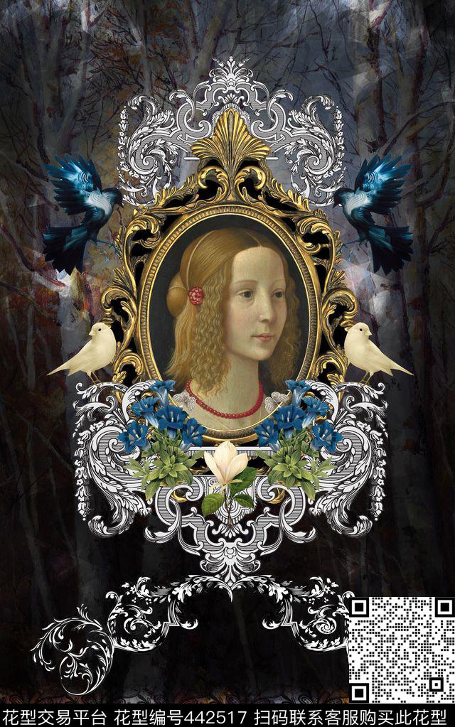 定位复古油画纪梵希数码印花华亿平台下载（图片编号: 442517） - 瓦栏（Walan）