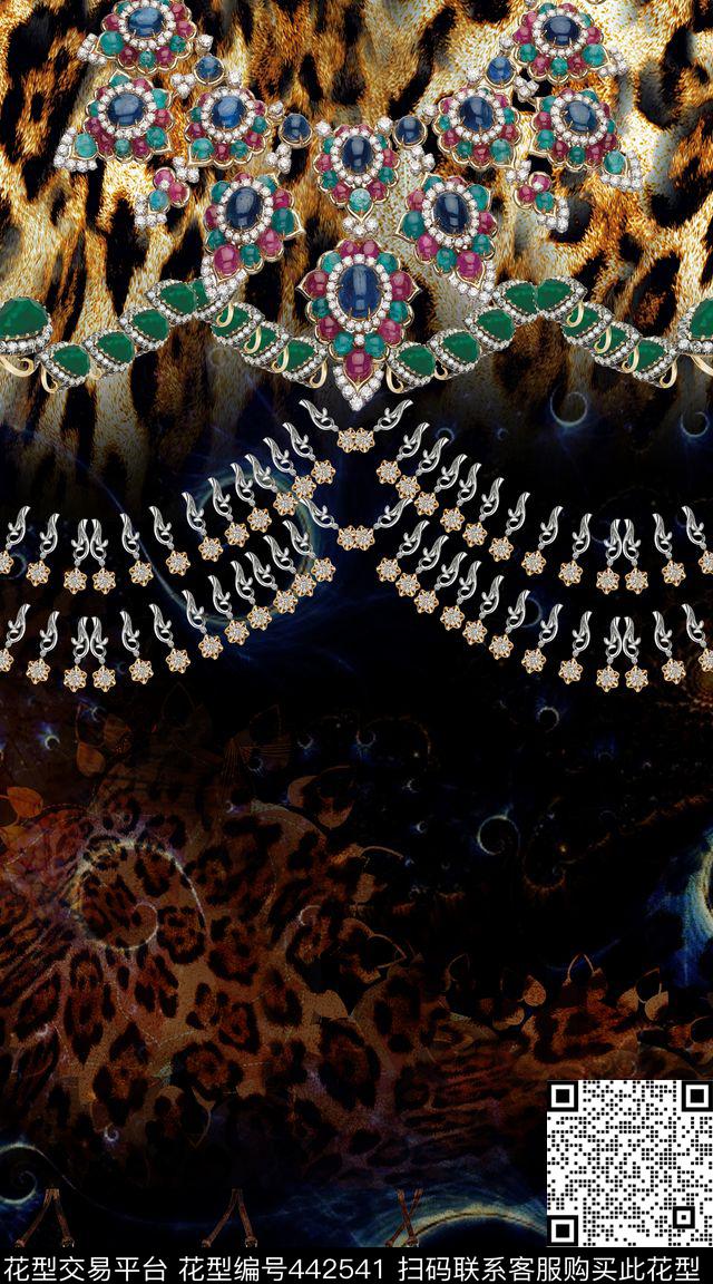 豹纹大牌定位动物纹数码印花华亿平台下载（图片编号: 442541） - 瓦栏（Walan）