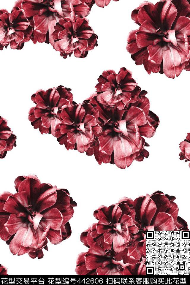 细腻时尚大花夹克数码印花华亿平台下载（图片编号: 442606） - 瓦栏（Walan）