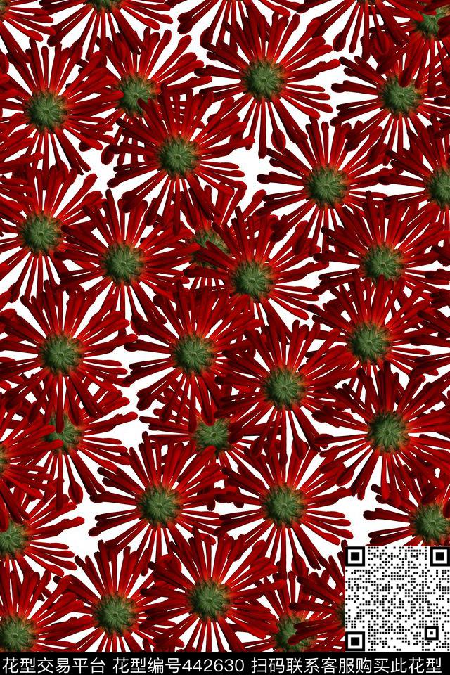 花卉火柴花秋冬夹克数码印花华亿平台下载（图片编号: 442630） - 瓦栏（Walan）