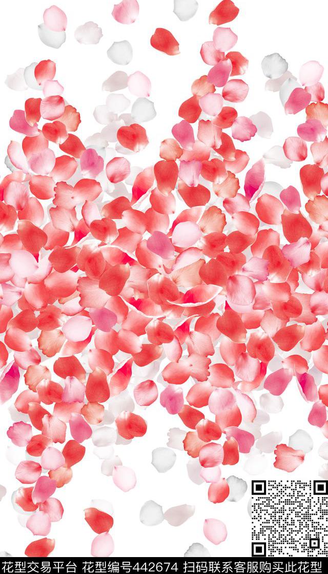 L.D~花卉大牌清新传统印花华亿平台下载（图片编号: 442674） - 瓦栏（Walan）