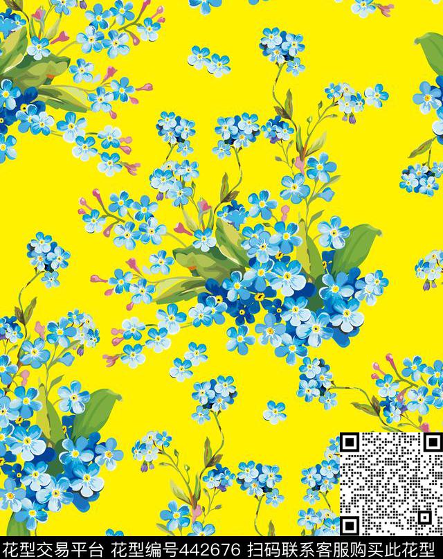 小碎花传统印花华亿平台下载（图片编号: 442676） - 瓦栏（Walan）