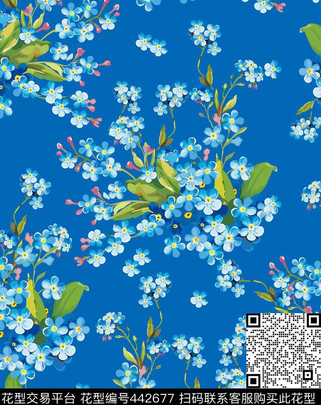 小碎花传统印花华亿平台下载（图片编号: 442677） - 瓦栏（Walan）