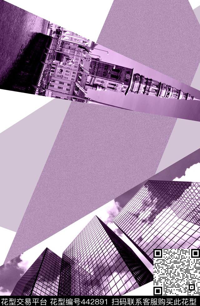 定位几何建筑数码印花华亿平台下载（图片编号: 442891） - 瓦栏（Walan）