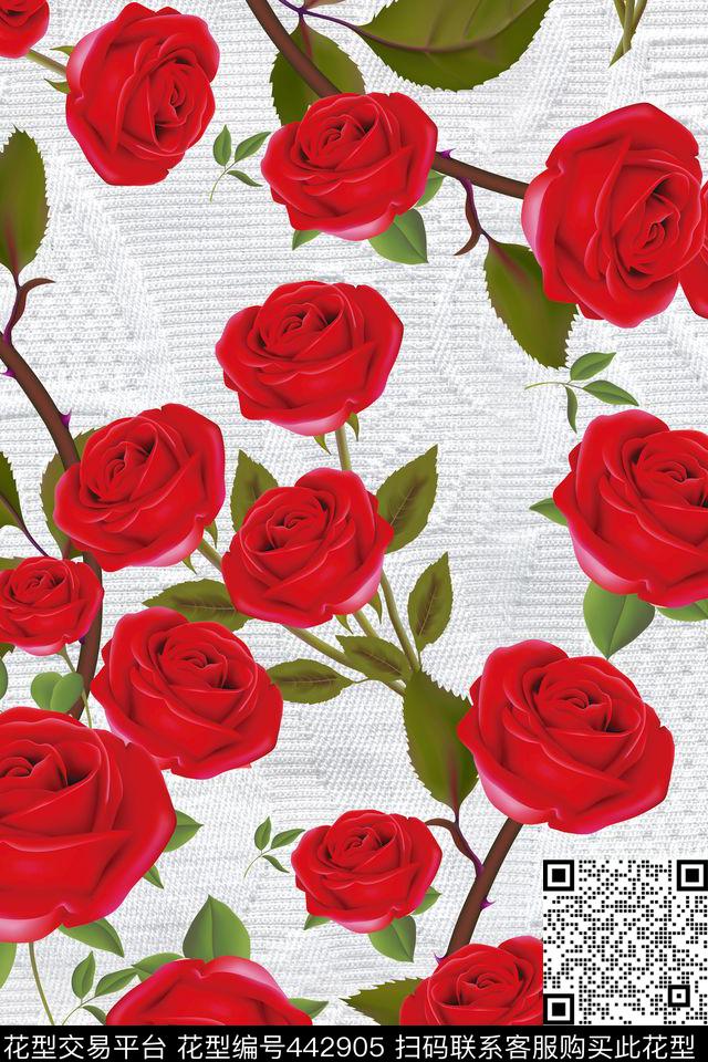 布纹大牌公主数码印花华亿平台下载（图片编号: 442905） - 瓦栏（Walan）