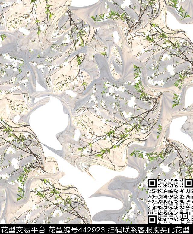 清新迷彩时尚数码印花华亿平台下载（图片编号: 442923） - 瓦栏（Walan）