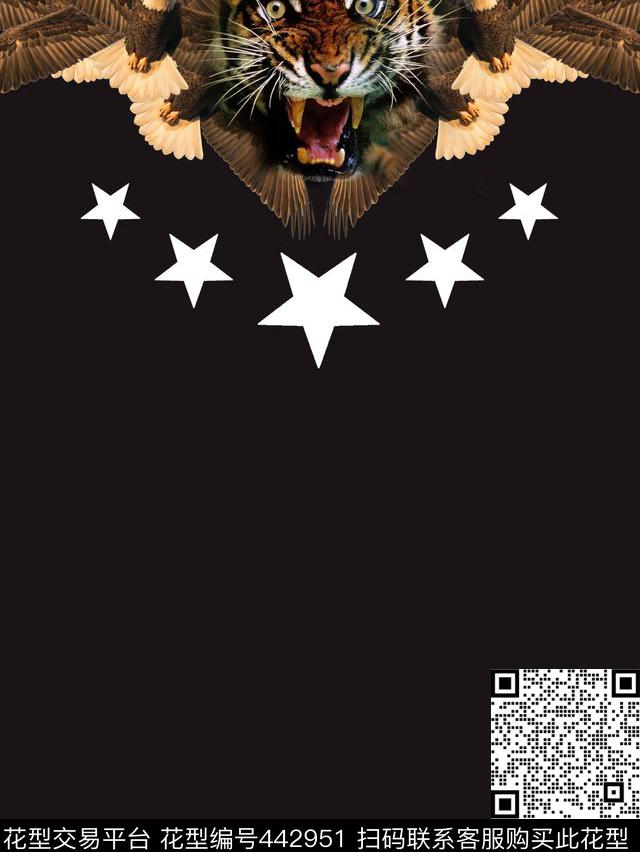 givenchyt恤华亿平台白头鹰数码印花华亿平台下载（图片编号: 442951） - 瓦栏（Walan）