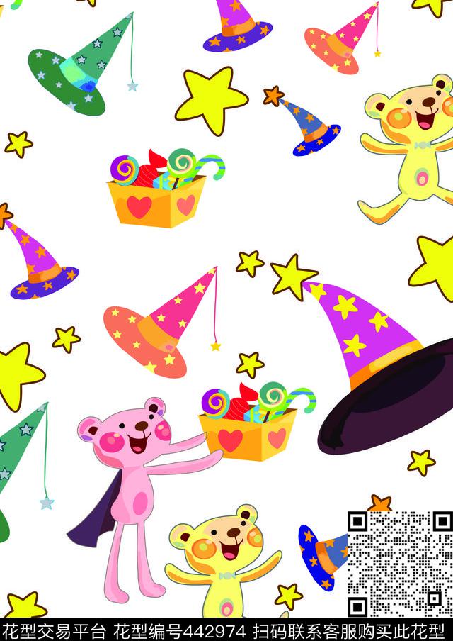 可爱卡通儿童传统印花华亿平台下载（图片编号: 442974） - 瓦栏（Walan）