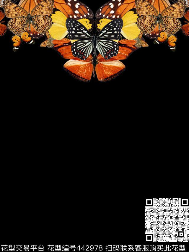 潮流抽象男装华亿平台数码印花华亿平台下载（图片编号: 442978） - 瓦栏（Walan）