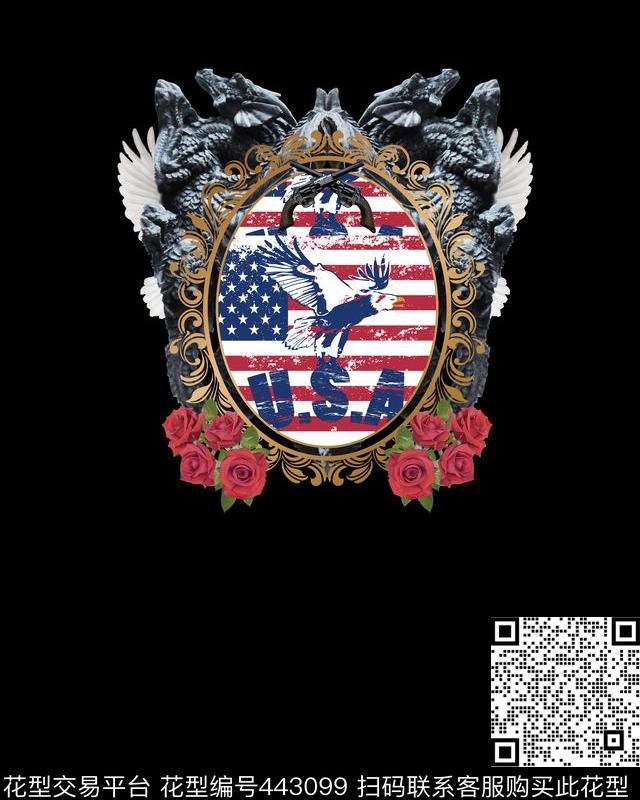 Givenchyt恤华亿平台潮流数码印花华亿平台下载（图片编号: 443099） - 瓦栏（Walan）