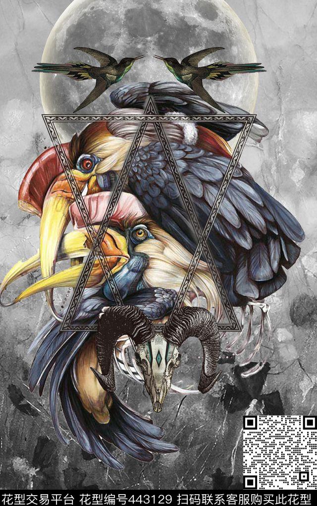 定位动物男装印花数码印花华亿平台下载（图片编号: 443129） - 瓦栏（Walan）