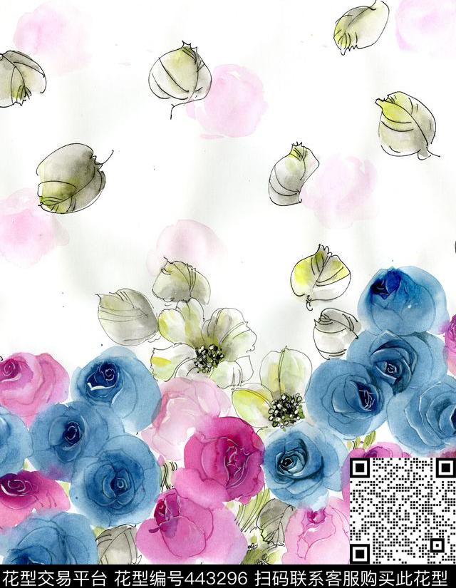 手绘华亿平台数码印花华亿平台下载（图片编号: 443296） - 瓦栏（Walan）