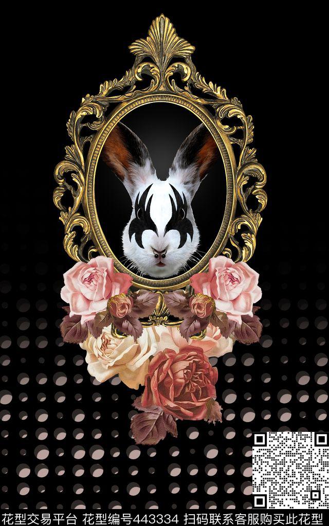 插画抽象水彩复古数码印花华亿平台下载（图片编号: 443334） - 瓦栏（Walan）