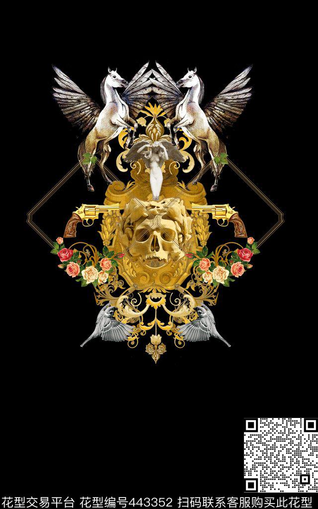 动物复古花卉数码印花华亿平台下载（图片编号: 443352） - 瓦栏（Walan）