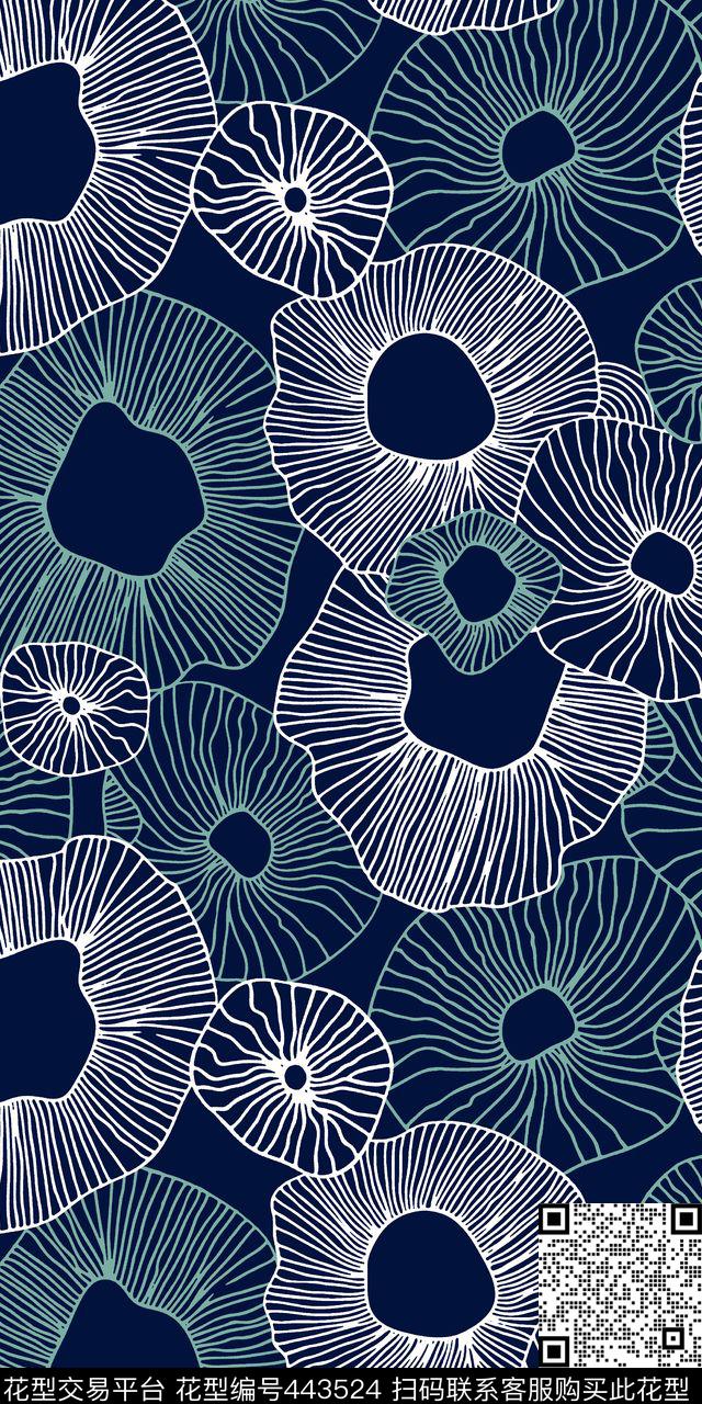 休闲简约矢量图案环形花纹矢量图案传统印花华亿平台下载（图片编号: 443524） - 瓦栏（Walan）