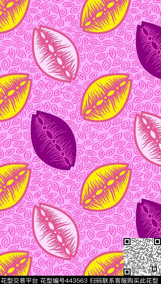 抽象抽象几何毛毛虫传统印花华亿平台下载（图片编号: 443563） - 瓦栏（Walan）