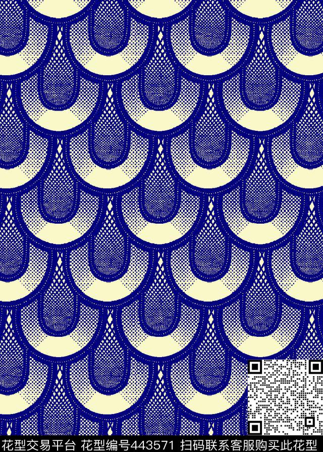 单色几何单色几何传统印花华亿平台下载（图片编号: 443571） - 瓦栏（Walan）