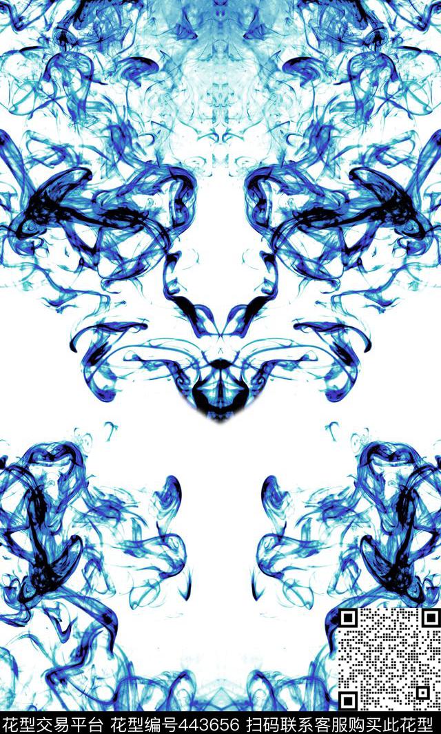 定位烟雾抽象数码印花华亿平台下载（图片编号: 443656） - 瓦栏（Walan）