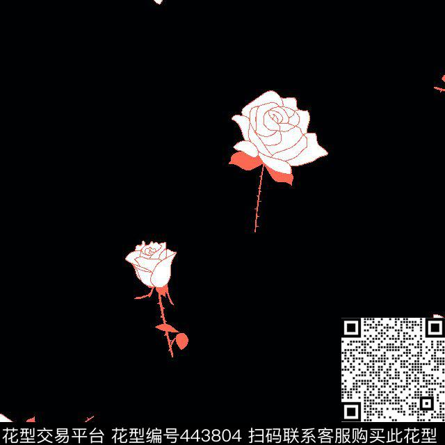 男装华亿平台素色主义简单花卉传统印花华亿平台下载（图片编号: 443804） - 瓦栏（Walan）