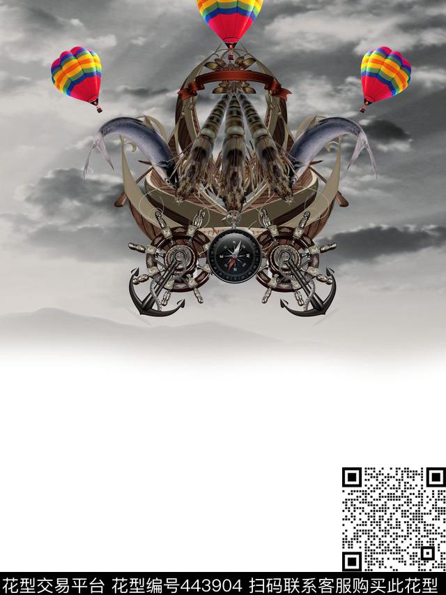 超现实主义天空梦幻之旅数码印花华亿平台下载（图片编号: 443904） - 瓦栏（Walan）