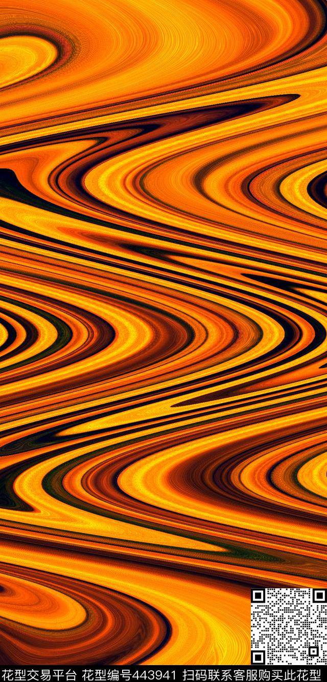 炫彩抽象数码印花华亿平台下载（图片编号: 443941） - 瓦栏（Walan）