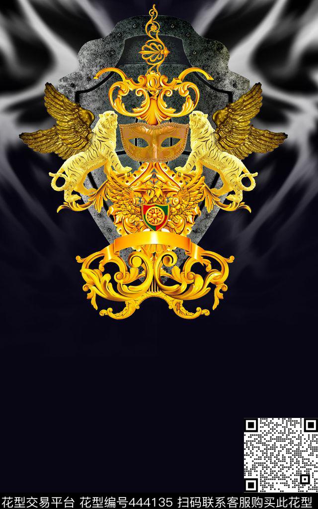 豹纹定位个性飞天虎数码印花华亿平台下载（图片编号: 444135） - 瓦栏（Walan）