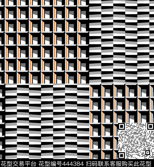 流行时尚几何300dpi/30*32.6cm/tiff传统印花华亿平台下载（图片编号: 444384） - 瓦栏（Walan）