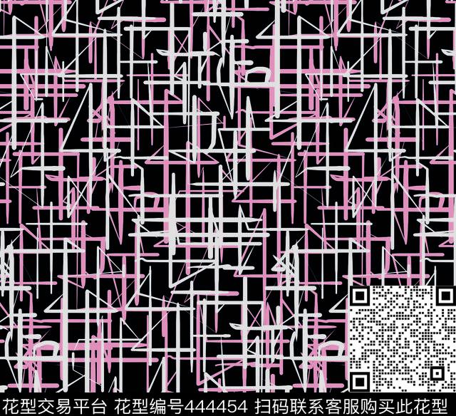 抽象线条休闲传统印花华亿平台下载（图片编号: 444454） - 瓦栏（Walan）