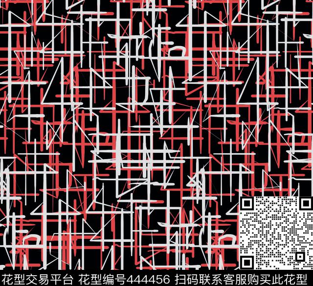 抽象线条休闲传统印花华亿平台下载（图片编号: 444456） - 瓦栏（Walan）