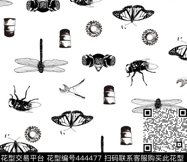 潮流个性创意男装T恤衬衫传统印花华亿平台下载（图片编号: 444477） - 瓦栏（Walan）