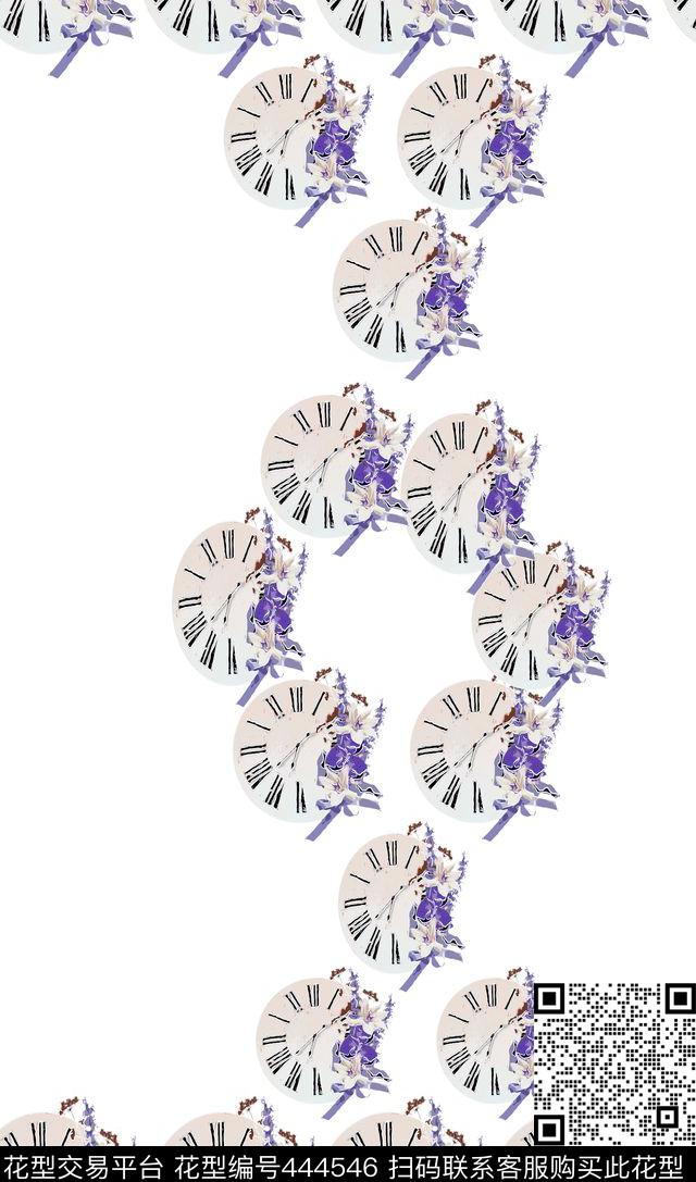 定位花对称花卉传统印花华亿平台下载（图片编号: 444546） - 瓦栏（Walan）