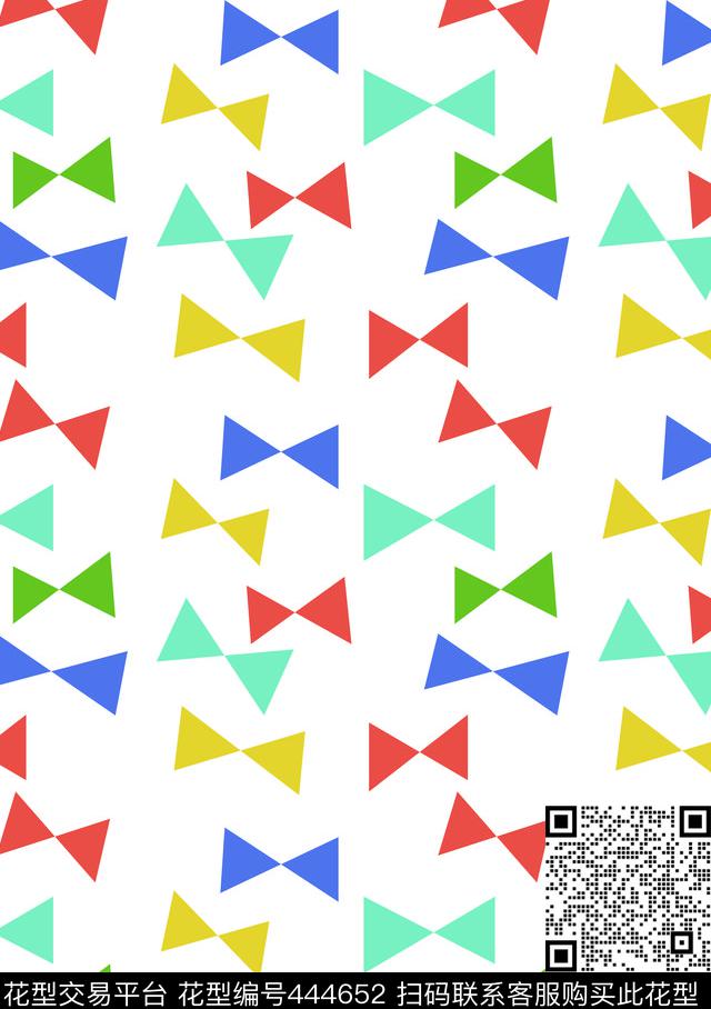 可爱清新三角形传统印花华亿平台下载（图片编号: 444652） - 瓦栏（Walan）