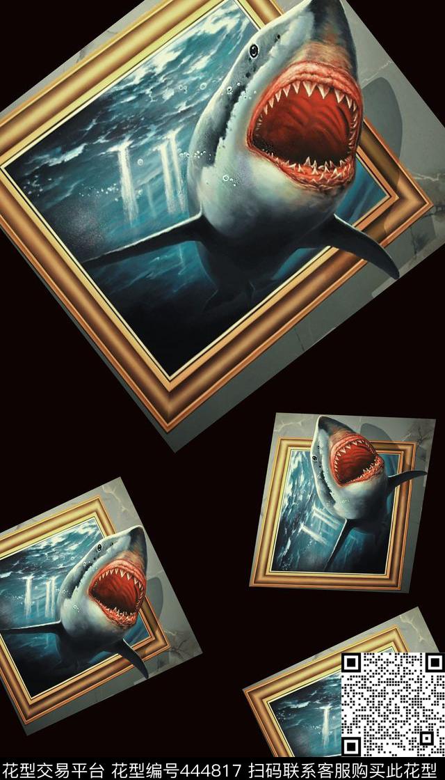 动物独幅个性数码印花华亿平台下载（图片编号: 444817） - 瓦栏（Walan）