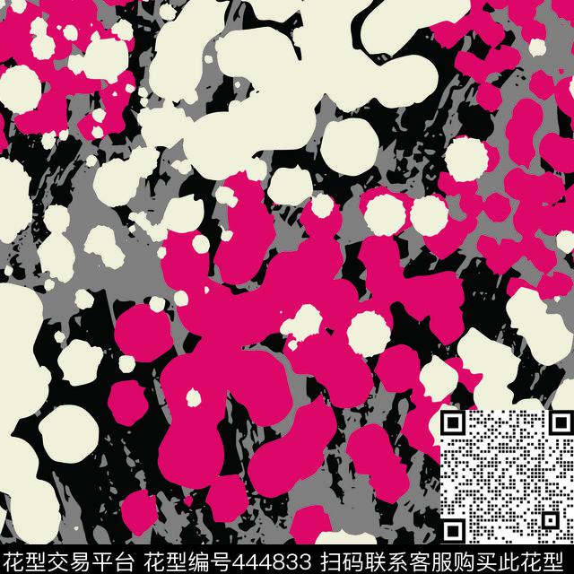 斑点迷彩民族风数码印花华亿平台下载（图片编号: 444833） - 瓦栏（Walan）