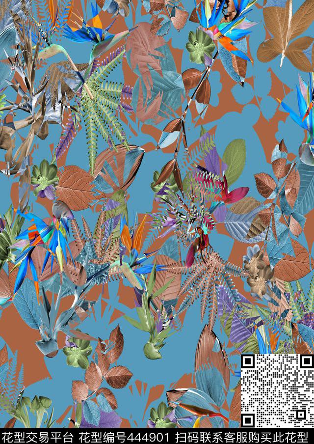 潮流衬衫华亿平台复古数码印花华亿平台下载（图片编号: 444901） - 瓦栏（Walan）