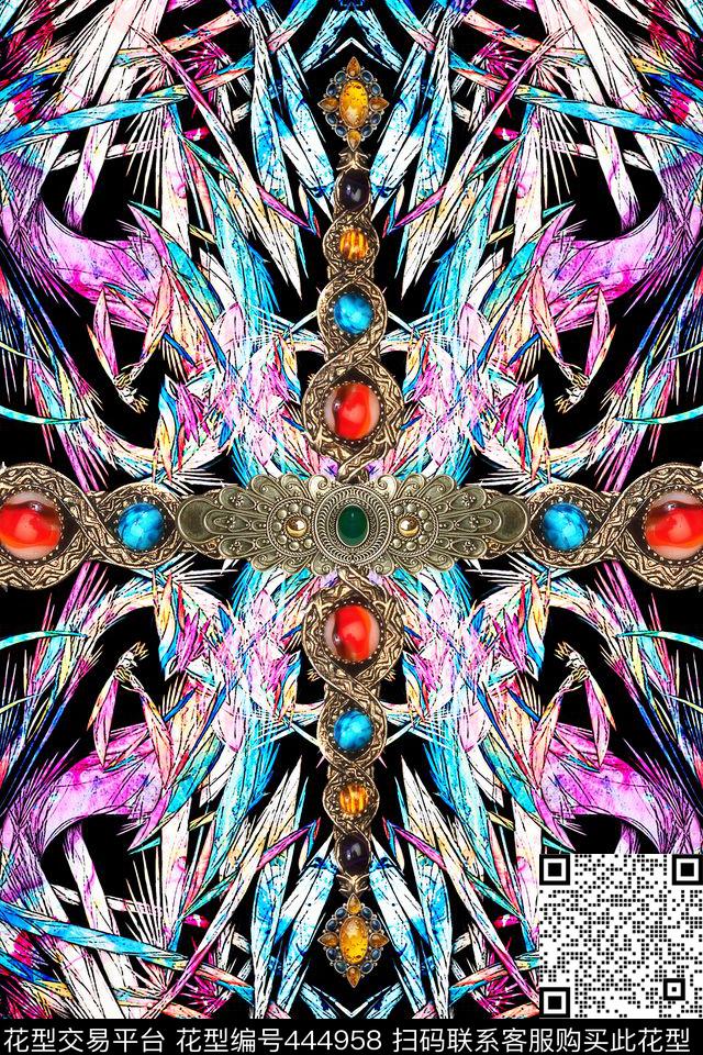 意象彩绘纹身数码印花华亿平台下载（图片编号: 444958） - 瓦栏（Walan）