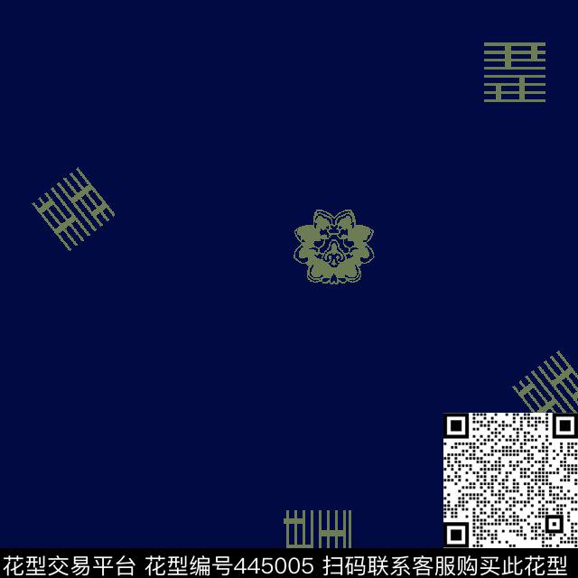 男装衬衫小花几何植绒印花传统印花华亿平台下载（图片编号: 445005） - 瓦栏（Walan）