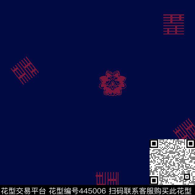 男装衬衫植绒传统印花华亿平台下载（图片编号: 445006） - 瓦栏（Walan）