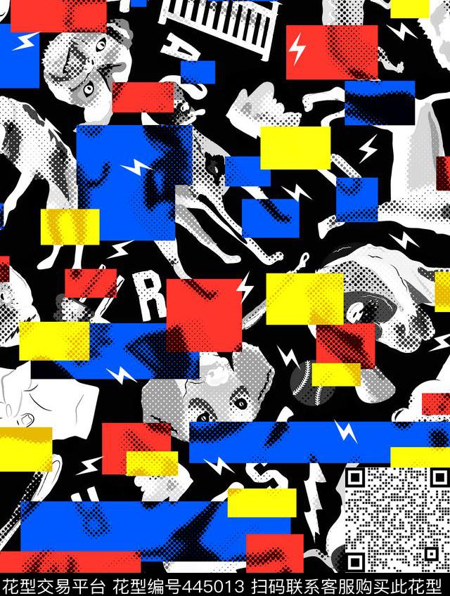 酷狗色块沙滩裤传统印花华亿平台下载（图片编号: 445013） - 瓦栏（Walan）