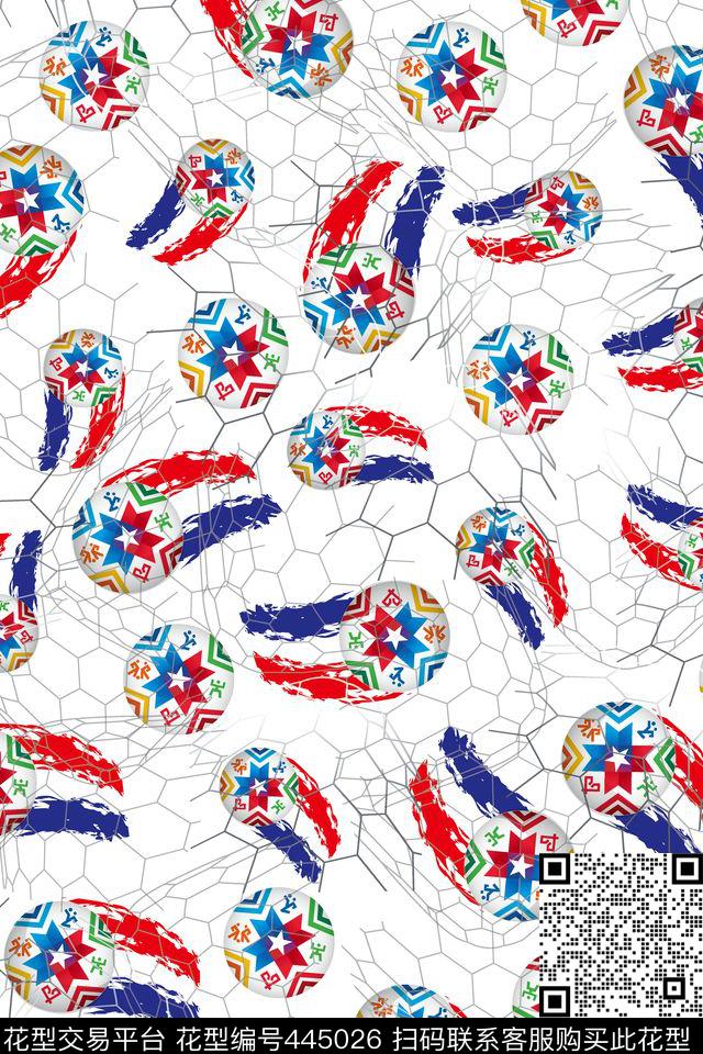 卡通运动足球传统印花华亿平台下载（图片编号: 445026） - 瓦栏（Walan）