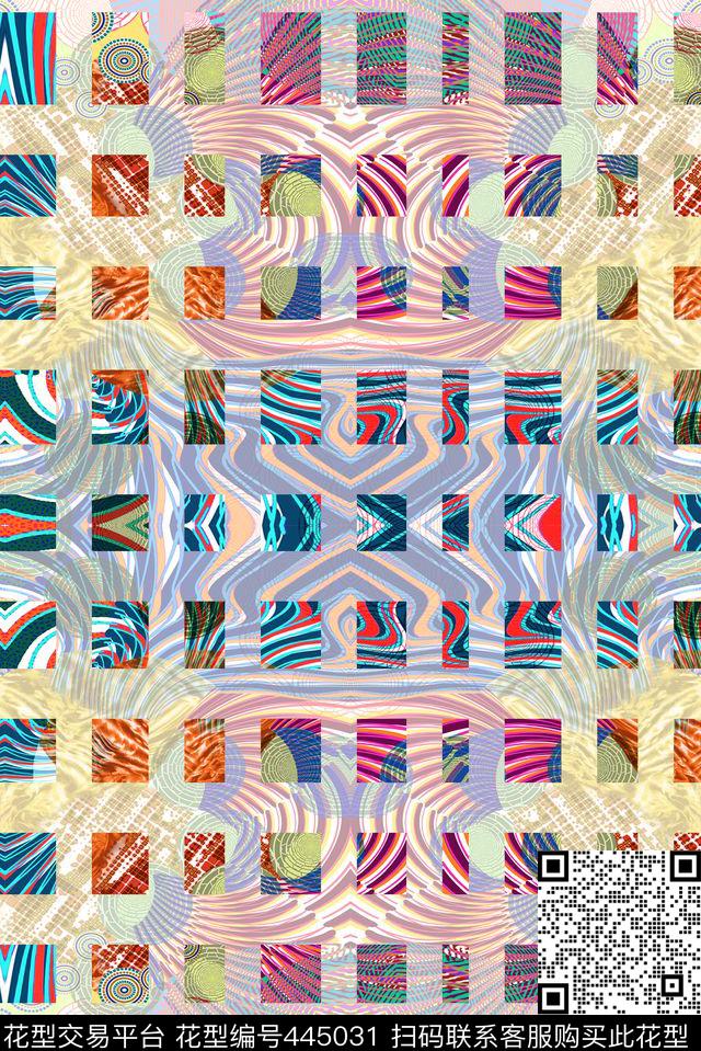 方块迷彩系列数码印花华亿平台下载（图片编号: 445031） - 瓦栏（Walan）