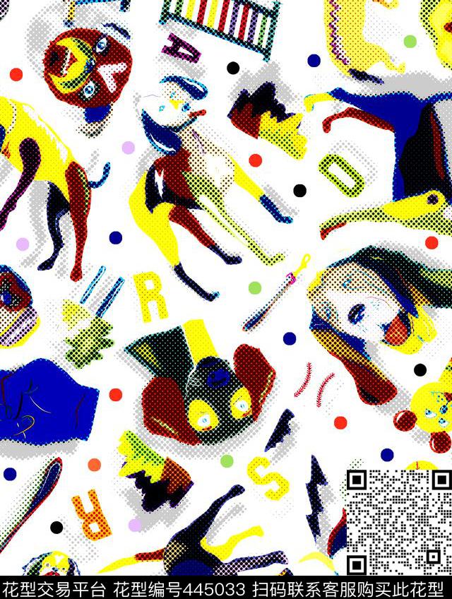 酷狗泥点时尚传统印花华亿平台下载（图片编号: 445033） - 瓦栏（Walan）