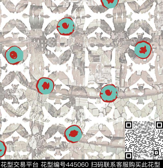 波点潮流衬衫华亿平台数码印花华亿平台下载（图片编号: 445060） - 瓦栏（Walan）